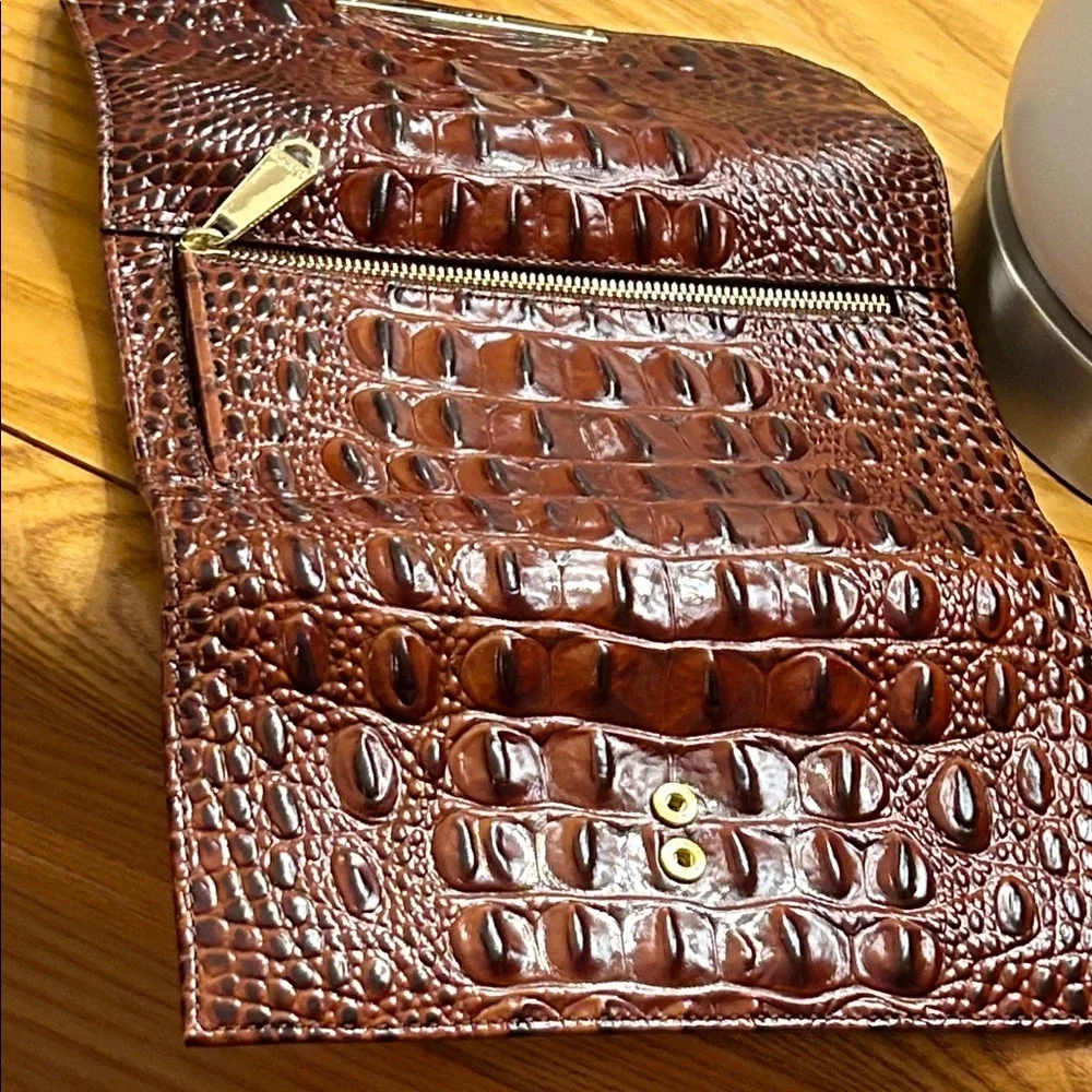 Brahmin Pecan Checkbook Wallet NWOT
